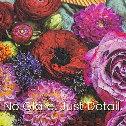 from the Garden, Part 3 Flower Puzzle, Premium 1000 Piece Jigsaw Puzzle for Adults, Glare-Free, Soft-Touch Puzzles, Made in USA, 26.6" x 19.25" - color: From the Garden, Part 3