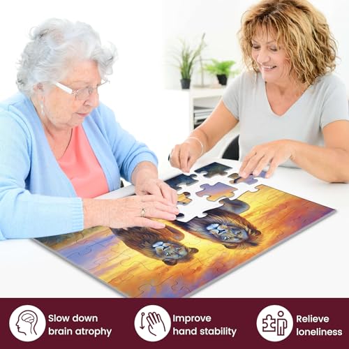 4 Pack 36 Large Piece Puzzles Dementia Alzheimer's Products and Activities - Memory Game for Patients in Nursing Home - Alzheimer’s Puzzle Easy for Adults for Seniors or Elderly Alzheimer's Patients - style: 4Pack 36 Large Pieces-3