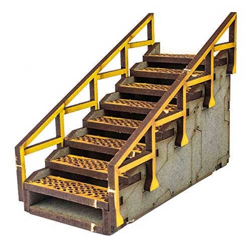 WWG Industry of War Battlefield Kit 6 - 28mm Wargaming Terrain Model Diorama - size: Pre-Painted