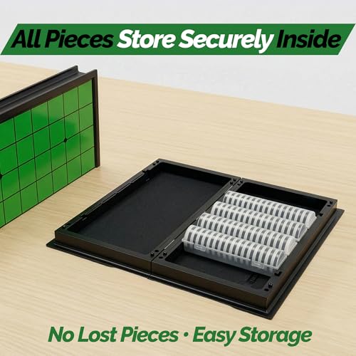 Sterling Games Othello Reversi Strategy Board Game 9.75 Inch Board with Folding Magnetic Board and Pieces for Home and Travel