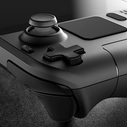 eXtremeRate Black Replacement Full Set Buttons for Steam Deck, DIY Custom ABXY D-pad Trackpad Bumpers Triggers Buttons and Screwdriver Tools for Steam Deck LCD Handheld Console - Console NOT Included - color: Black