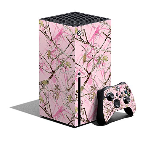 MightySkins Skin Compatible with Xbox Series X Bundle - Conceal Pink | Protective, Durable, and Unique Vinyl Decal wrap Cover | Easy to Apply and Change Styles | Made in the USA - color: Conceal Pink