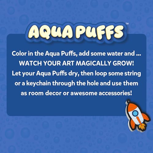 Skillmatics Aqua Puffs - 3D Art Kit, Just Boy Things, Mess-Free Paint by Number Craft for Kids, DIY Color & Inflate Activity, Travel Toys & Creative Gift for Ages 4, 5, 6, 7, 8, 9, 10 - color: Just Boy Things