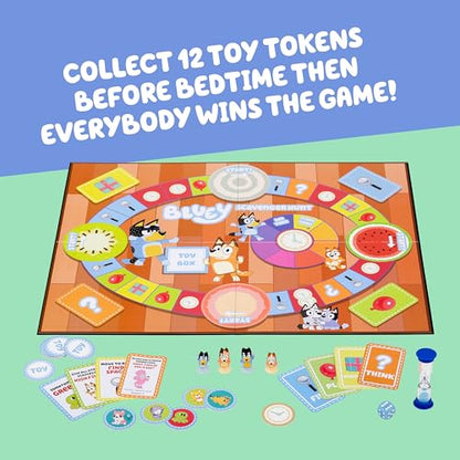 Bluey Scavenger Hunt Board Game, Cooperative Play with 4 Exclusive Mini-Figures, Learning Toys for 5+ Year Old, Fun Toy Token Collecting Game - style: Bluey Scavenger Hunt Game V2