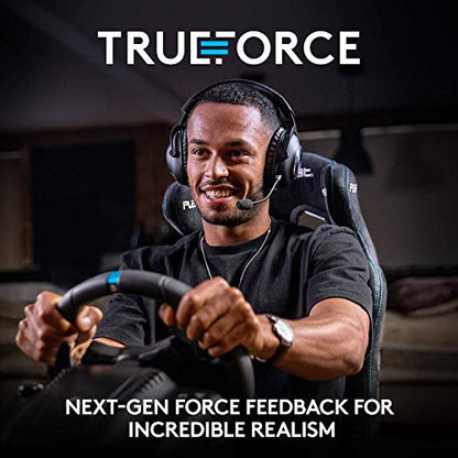 Logitech G923 Racing Wheel and Pedals for Xbox X|S, Xbox One and PC featuring TRUEFORCE up to 1000 Hz Force Feedback, Responsive Pedal, Dual Clutch Launch Control With Cleaning Kit