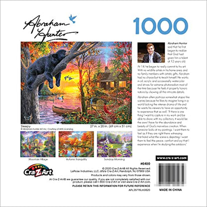 RoseArt - Abraham Hunter - Sleepy - 1000 Piece Jigsaw Puzzle for Adults - style: Sleepy