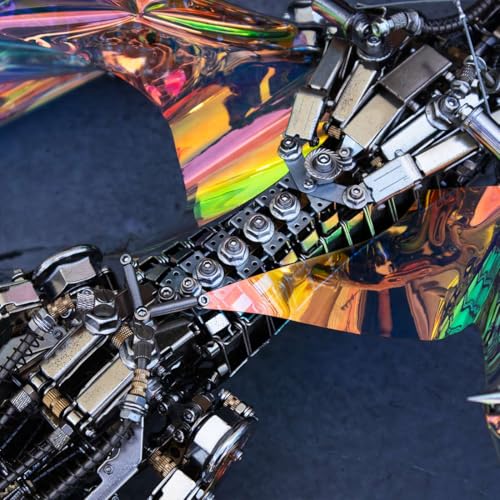 3D Metal Puzzle for Adults, Steampunk Bloodthirsty Aurora Dragon 3D Metal Model Kit with Stand, 3000+PCS Dragon 3D Puzzle Kit Jigsaw Animal DIY Craft Gift