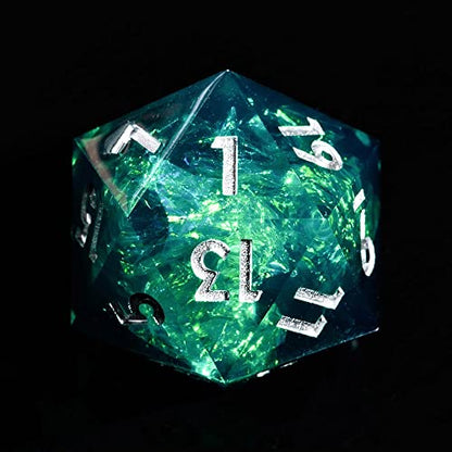Sharp Edge DND Dice Set – Surge 7 Piece Polyhedral Dice in Retro VHS Box – TTRPG Tabletop RPG Game Accessory - style: Surge