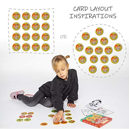 Montessori-Inspired Wooden Matching Game for Toddlers 2-4 Years - Durable, Scratch-Resistant 16 Card Set, Includes Carry Bag - Memory Game for Toddlers 2-4 Years - Cognitive Verbal Skills Development - size: Animals 16 cards
