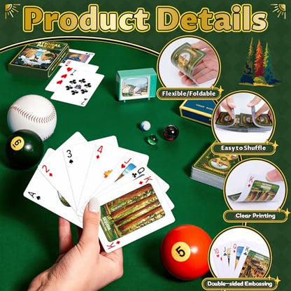 Playing Cards, National Park Themed Playing Cards, Deck of Cards, Standard Size Poker Card for Card Games,Game Night Blackjack Camping Travel Party Favors, Ideal Gift for Nature & Card Game Lovers
