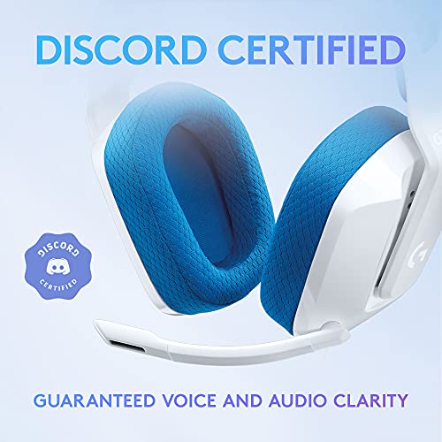 Logitech G335 Wired Gaming Headset with Flip to Mute Microphone - White | Flip to mute mic, 3.5mm audio jack, memory foam earpads, compatible with PC, PlayStation, Xbox, Nintendo Switch/Switch 2 - color: White, style: Wired