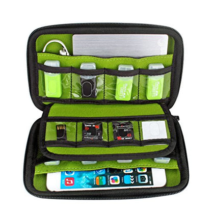 Aprince Digital Gadget Case Waterproof Memory Card Case, Designed for External Hard Drive,USB Flash Drives,Power Banks - Best for Traveling - color: Red