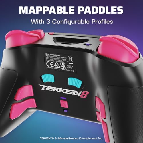 Victrix Pro BFG Wireless Gaming Controller: Tekken 8 Rage Art, PS5, PS4, PC | PlayStation, Sony 3D Audio, 4 Mappable Back Buttons, Interchangeable Thumbsticks & D-Pads, Hair Triggers & Paddles, Tekken 8 - color: Tekken 8