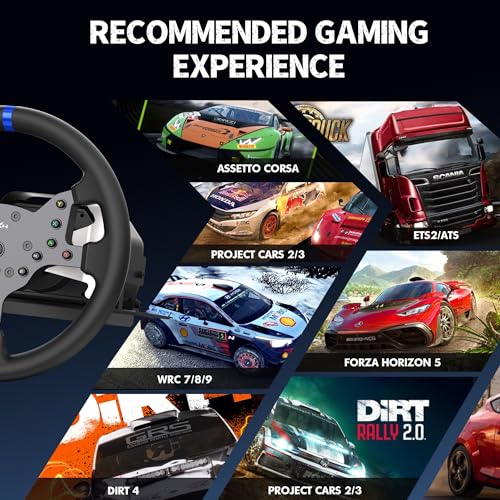 PXN V99 3.2Nm Force Feedback Gaming Steering Wheel | 270-900 Degree, 11.8-inch, Hall 3-Pedal, H Shifter - Sim Racing Wheel for PC, PS4, Xbox One, Xbox Series X|S