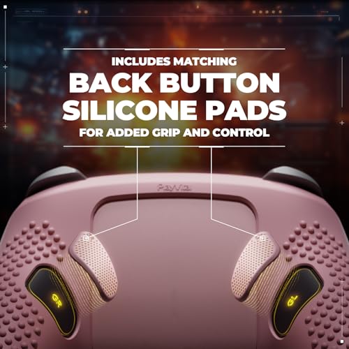 PlayVital Silicone Cover Skin for Nintendo Switch 2 Pro Controller – 3D Studded Edition Anti-Slip Grip Protector Case for Switch 2 Pro with Button Cap, Thumb Grips & Sticker - Cherry Blossoms Pink - color: Cherry Blossoms Pink