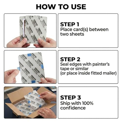 480 Pack Trading Card Shipping Protectors-3.5"x4.5" | Translucent - Premium Ultra Strong Plastic Inserts, Hobby Card Transport Supplies，Trading Card Shipping Supplies - size: 480pcs