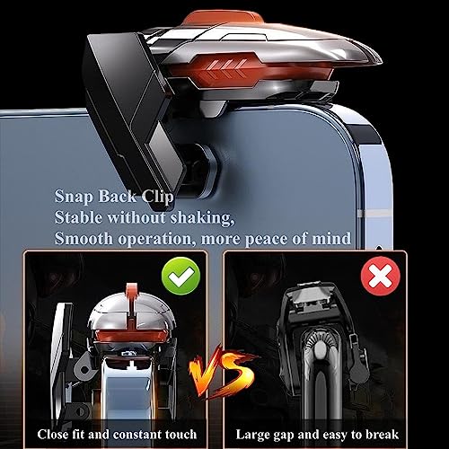 PUBG Mobile Game Triggers, 4 Triggers [6 Finger Operation] High Sensitive Shoot Aim Gaming Controller Gamepad Grip Joysticks Buttons - color: 6 Finger Operation