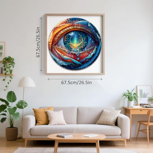 Puzzles for Adults 1000 Pieces, Abstract Rose Eye Jigsaw Puzzles 1000 Pieces for Adults, Puzzles with Letters On Back, Challenging Family Game, 26.5 x 26.5in - color: Abstract Rose Eye