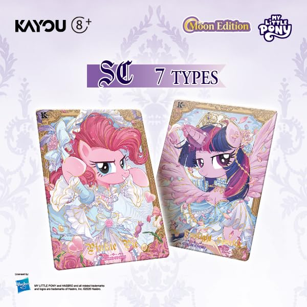 KAYOU My Little Pony Friendship Eternal Cards, Moon Edition Series 3, English, Display Box of 12 Packs with 8 Cards Each