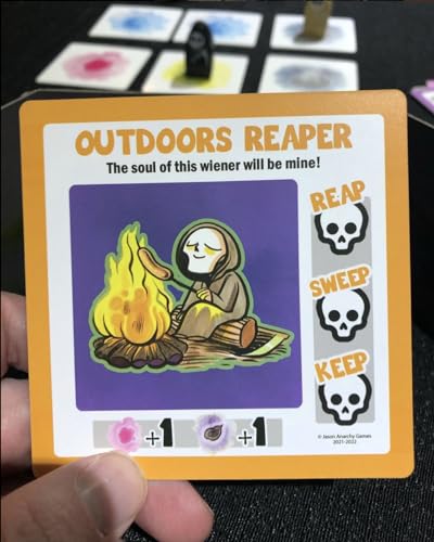Reap Card Game | A Spooky & Cute Game of Grim Reaper Soul Stealing Strategy | Ages 14+ | 2-4 Players | for Players who Wish it was Halloween All Year Round!