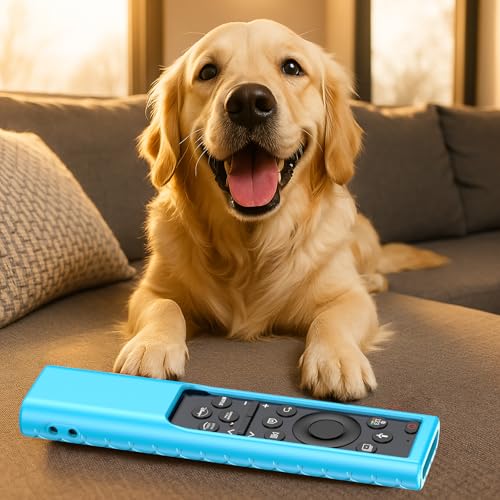 Remote Cover for Samsung Smart TV, Silicone Protective Case for Solar Cell BN59-01357 BN59-01385 BN59-01265A BN59-01388A Controller Case Skin Sleeve Blue - color: Sky blue