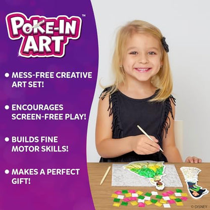 Skillmatics Poke-in Art – Disney Princesses, Mess-Free DIY Wood Craft Kit | Screen-Free Entertainment, Fun Colorful Creative Activity for Kids, Cinderella, Ariel, Gifts for Girls Ages 4, 5, 6, 7, 8, 9 - style: 3. Disney Princess