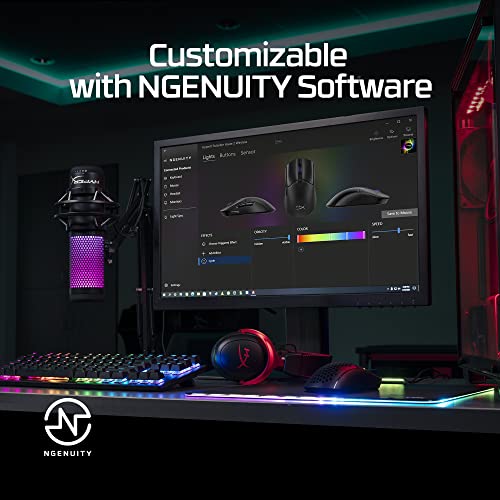 HyperX Pulsefire Haste 2 – Wireless Gaming Mouse- Ultra Lightweight, 61g, 100 Hour Battery Life, Dual Wireless Connectivity, Precision Sensor - Black - color: Black, size: Wireless, style: Pulsefire Haste 2
