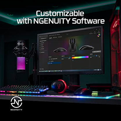 HyperX Pulsefire Haste 2 – Wireless Gaming Mouse- Ultra Lightweight, 61g, 100 Hour Battery Life, Dual Wireless Connectivity, Precision Sensor - Black - color: Black, size: Wireless, style: Pulsefire Haste 2
