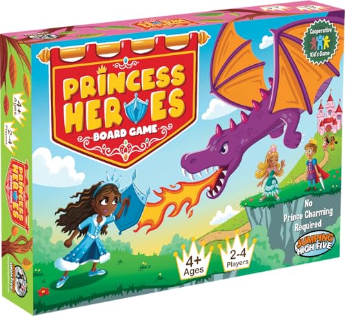 Princess Heroes Cooperative Board Game Kids Ages 4 and up, Help Princesses | Cooperative princess adventure. Kids work together to save the kingdom. Easy to learn and perfect for family fun time.