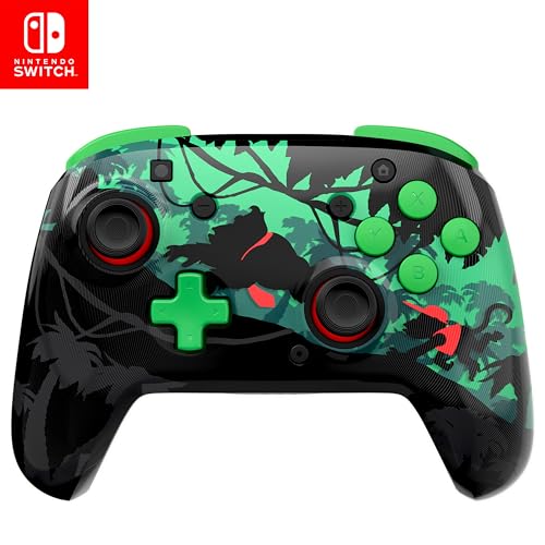Turtle Beach Rematch Wireless Controller Donkey Kong Nintendo Switch 2 | Nintendo Switch Lite, OLED, Image Shifting Design, Rechargeable 40-Hr Battery, 2 Mappable Back Buttons, Donkey Kong - color: Donkey Kong Reveal