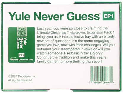 Christmas Trivia Game - Christmas Games for Family Party - Christmas Family Games Expansion Pack 1 - style: Christmas Expansion Pack