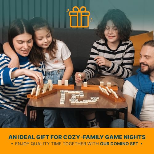 Dominos Game Double 9 - Dominos Set for Adults and Kids Ages 8 and up - Double Nine Dominoes Set, Classic Board Games - Domino Set for Family Game Nights - Double Nine Dominos Set 55 Tiles with Case - style: Double 9