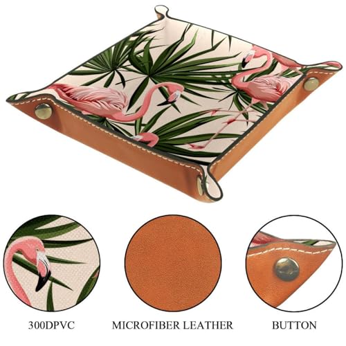 Leaf Flamingo Dice Tray Dice Rolling Tray Folding Dice Holder for Dice Games, Like RPG, DND and Other Table Games - color: Multi 16