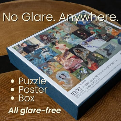 American Impressionism: The Works of Mary Cassatt, Premium 1000 Piece Jigsaw Puzzle for Adults, Glare-Free, Soft-Touch Puzzles, Made in USA, Puzzle Lovers Gift Ideas, 26.6" x 19.25" - color: American Impressionism: the Works of Mary Cassatt