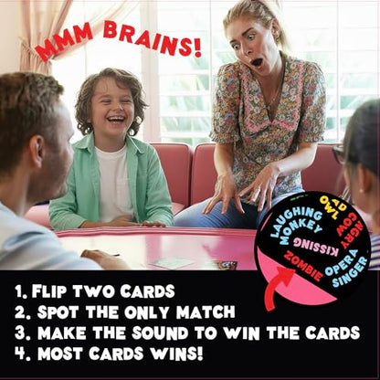 UPROAR! Family Word Sound-Matching Card Game – Crowd-Pleaser – Fast-Paced Party Game for Kids, Teens & Adults | Perfect for Family Game Night, Parties & Birthdays | 2–6 Players | Easy to Learn