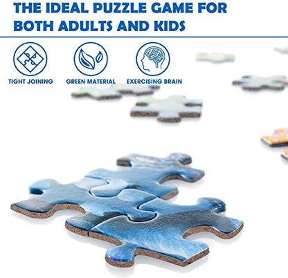 Nattork Jigsaw Puzzles 1000 Pieces for Adults, Families (Sea World) Pieces Fit Together Perfectly - size: Sea - 1000pcs