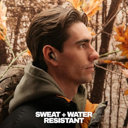 Skullcandy Dime 3 Wireless In-Ear Bluetooth Earbuds - Realtree APX | Noise Isolating Fit, 20 Hours Battery, Microphone for iPhone Android, Easy Carry with Integrated Lanyard, Travel Friendly - color: Realtree APX Black/Orange
