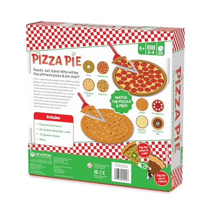 MindWare Pizza Pie Cooperative Game for 6 Year Olds and up - Match Flavors and Win As A Team, 2 to 4 Players