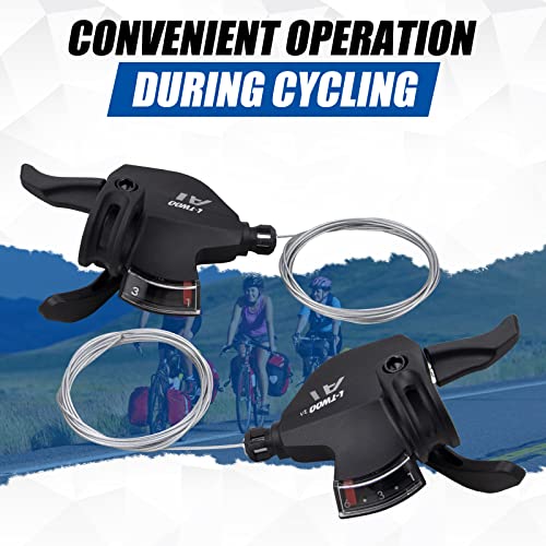 WEEROCK Bike Shifter Lever 18 Speeds 3X6 Thumb Gear Shift Lever for Mountain Bicycle - color: 3X6 Speed
