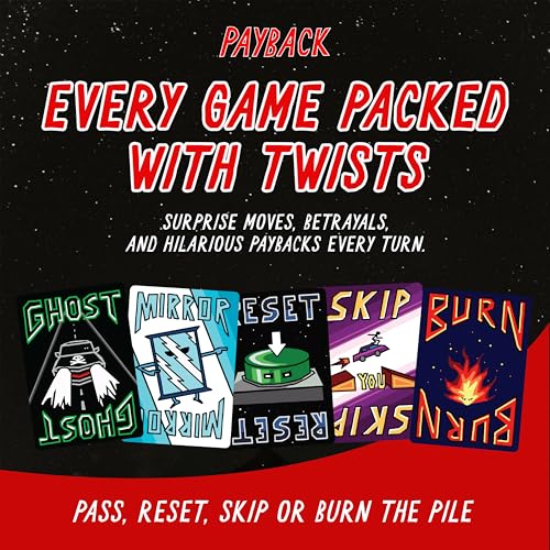 PAYBACK Original Edition – Fun Family Card Games with Betrayal, Strategy & Chaos for Teens & Adults, Fast-paced Party & Travel Game Night Favorite, Ideal for Teens, Friends & Families