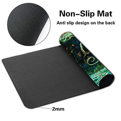 Board Game MTG Playmat Games Size 60X35 cm CCG Compatible for MTG CCG RPG Trading Card Game (Growth Spiral) - color: Growth Spiral