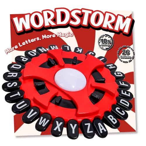 WORDSTORM 26-Letter Fast-Paced Family Word Game | 144 Challenge Categories | Party Game for Adults, Teens & Kids