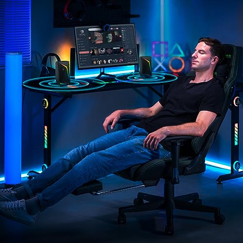 GTPLAYER Computer Speakers, RGB Gaming Speakers & Bluetooth USB Adapter for Desktop PC Laptop Monitor Tablets and GT Family Music Gaming Chair, Including 3.5mm AUX Cable