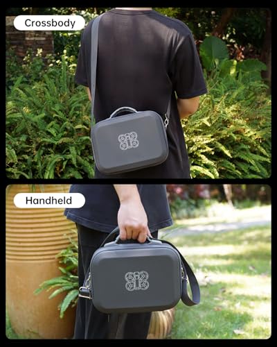 Carrying Case for DJI Neo Fly More Combo,PU Leather Shoulder Bag | Waterproof Storage Bag with Adjustable Strap for DJI Neo Drone, RC-N3/N2 Remote Controller, Battery, Charging Hub