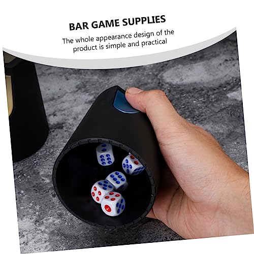 KOMBIUDA 1pc Premium Plastic Dice Cup Storage Container for Ktv Bar Portable Dice Holder and Party Games Lightweight Design for and Storage
