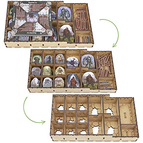 Organizer for Gloomhaven Jaws of The Lion Board Game, Storage Insert, Accessories Upgrade