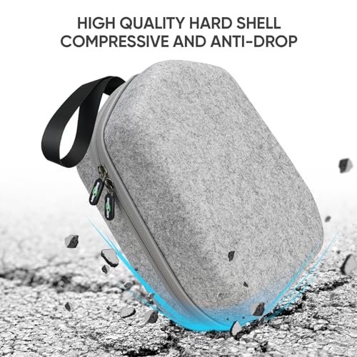 sarlar Hard Carrying Case Compatible with Meta Quest 3S/Quest 3/Oculus Quest 2/Vision Pro Official Original/Elite Strap VR Headset and Controller Accessories, Suitable for Travel and Home Storage - size: S/For Official Original & Elite Strap