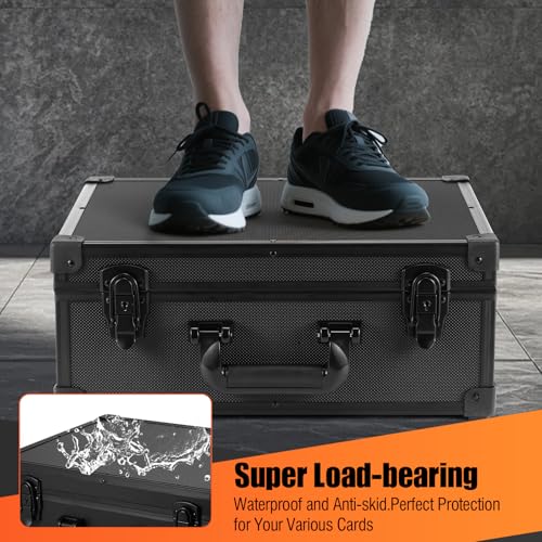 Graded Card Case Storage Box Trading Cards Storages Box For Toploaders Sports Slab Hold 150 Magnetic Cards or 660 Toploaders