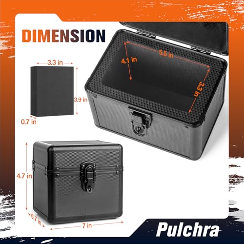 Pulchra Graded Card Storage Box, Top Loaders Case, Sports Trading Box, Slab PSA MTG CSG SGC Magnetic Holder, Carrying Collector Storage Boxes - size: Medium