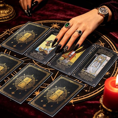 85 Pcs Tarot Card Sleeves 72 x 122mm, Clear Premium Protective Card Sleeves for Standard Tarot Decks (78 Cards + Extras)